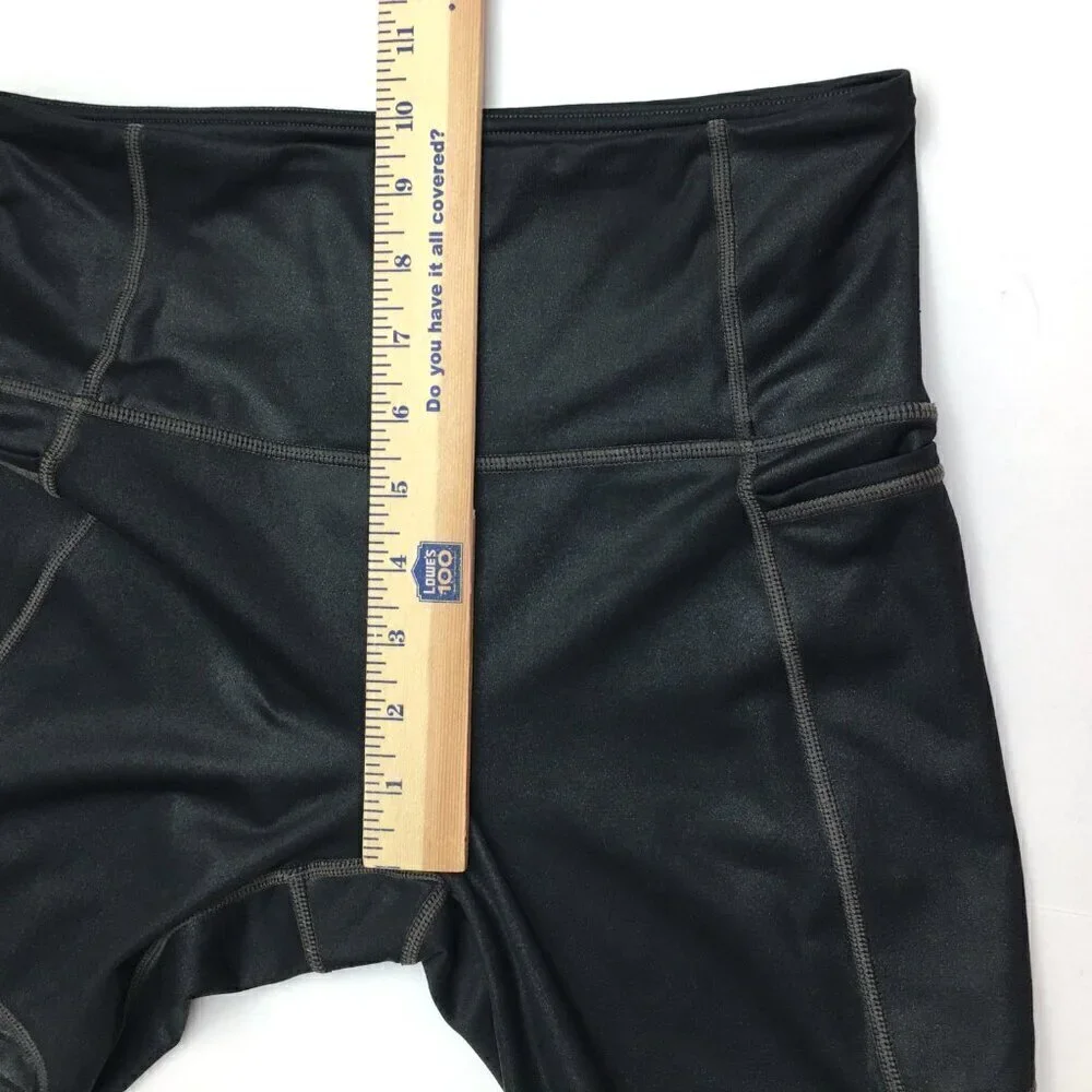 Athleta Women's Black Leggings Inclination Moto Sparkly Small length 25